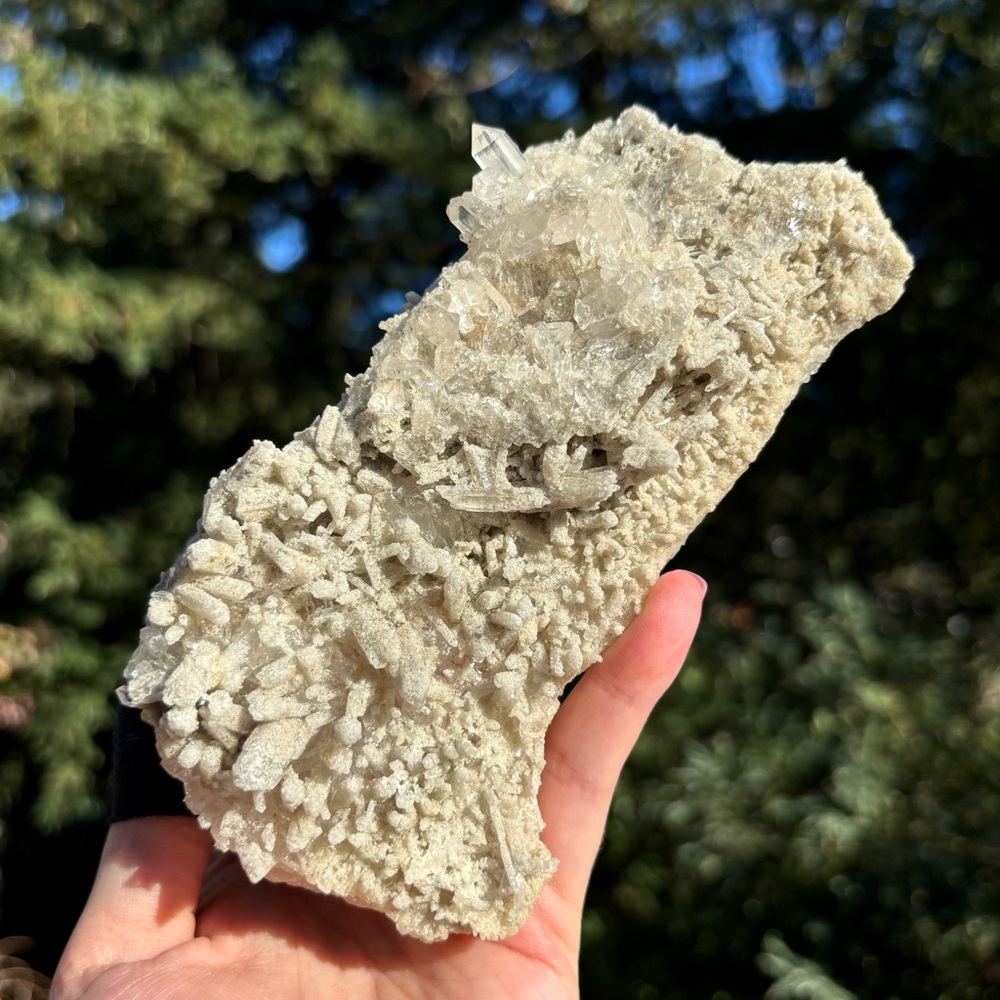 Large Sand-Included Arkansas Quartz Cluster